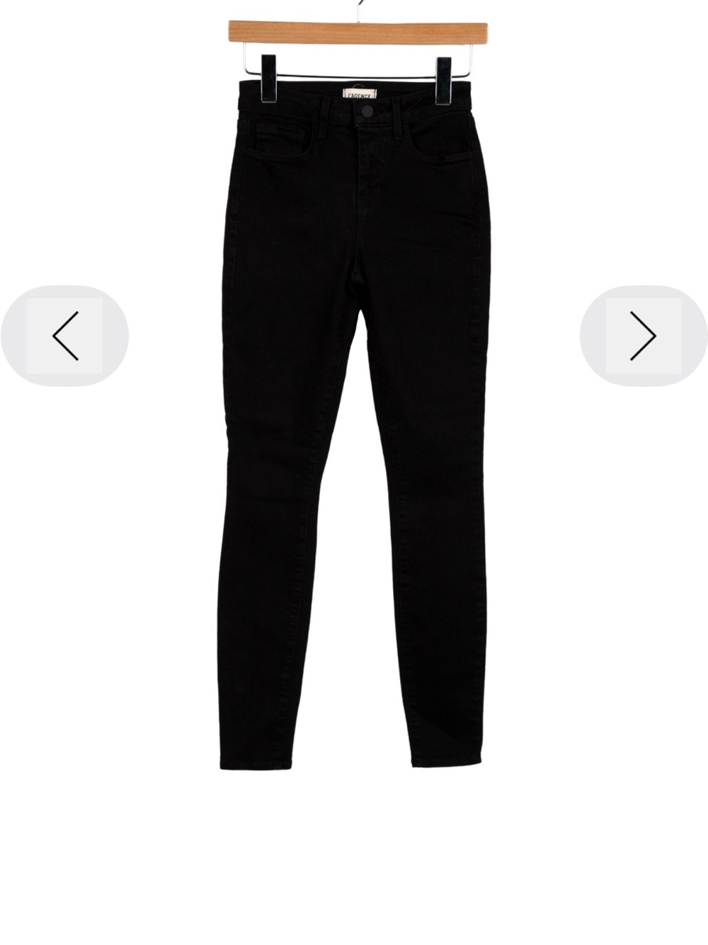 L'AGENCE Black High-Rise Skinny Jeans - Women